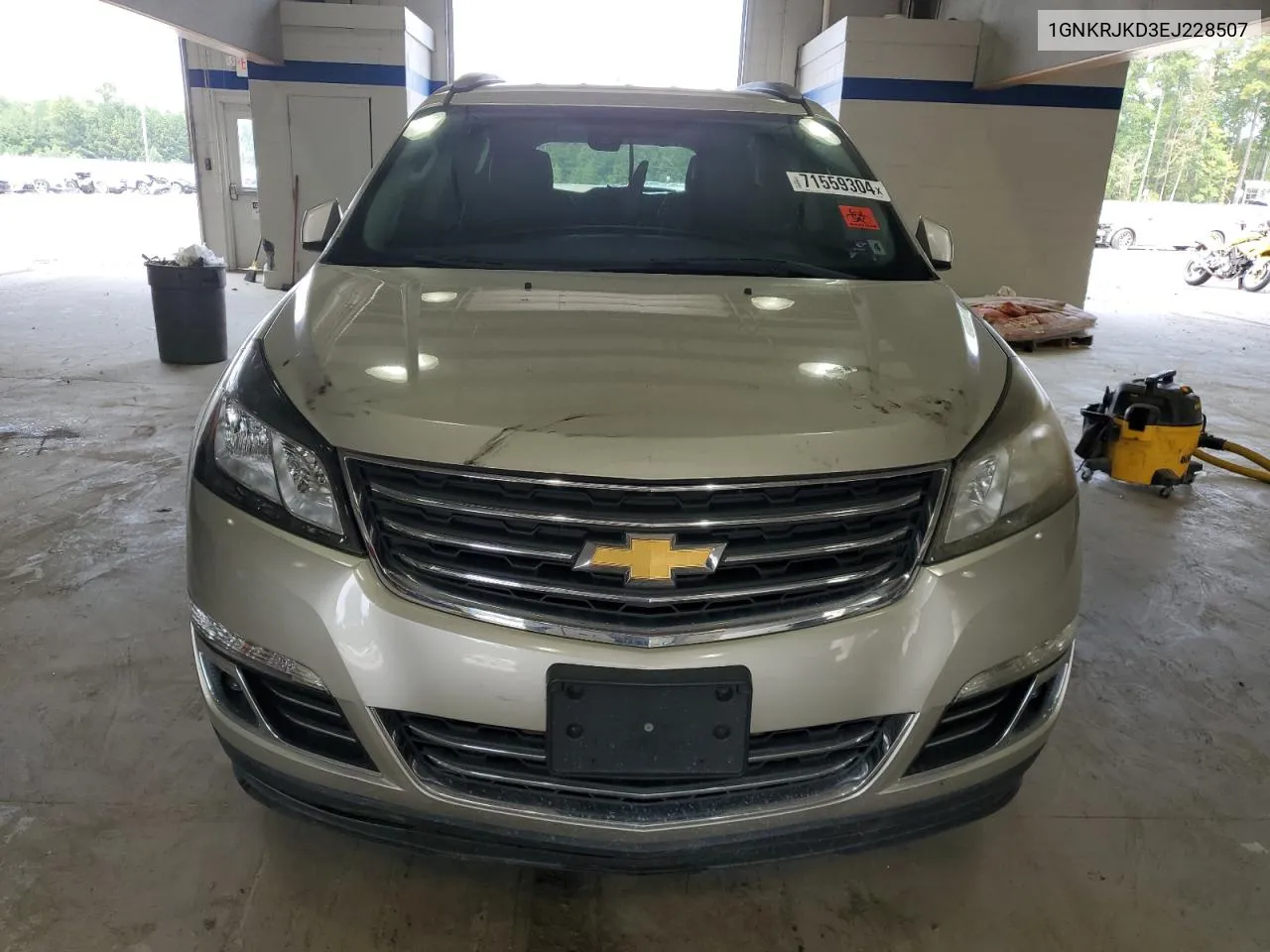 2014 Chevrolet Traverse Ltz VIN: 1GNKRJKD3EJ228507 Lot: 71559304