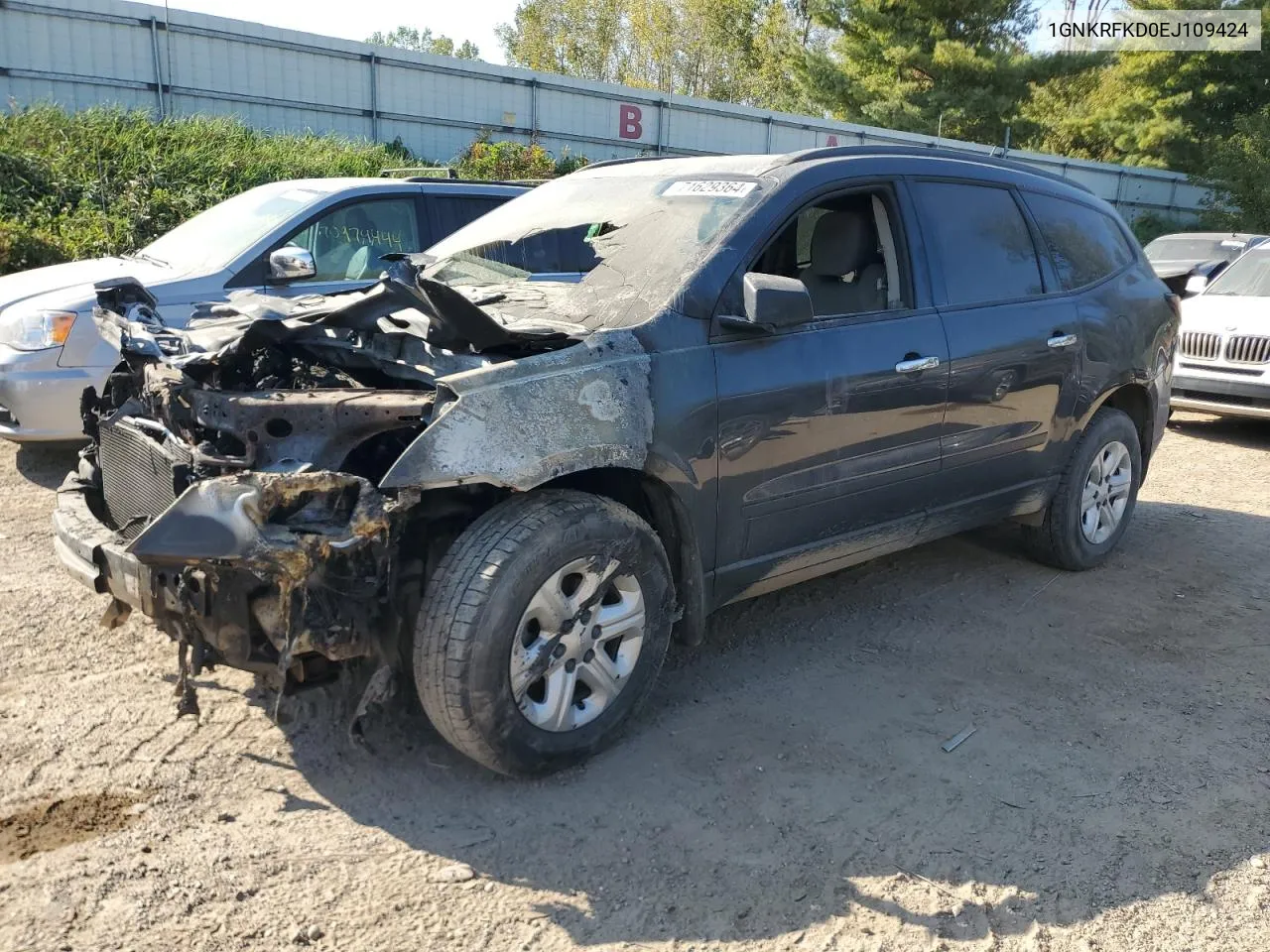 2014 Chevrolet Traverse Ls VIN: 1GNKRFKD0EJ109424 Lot: 71629364