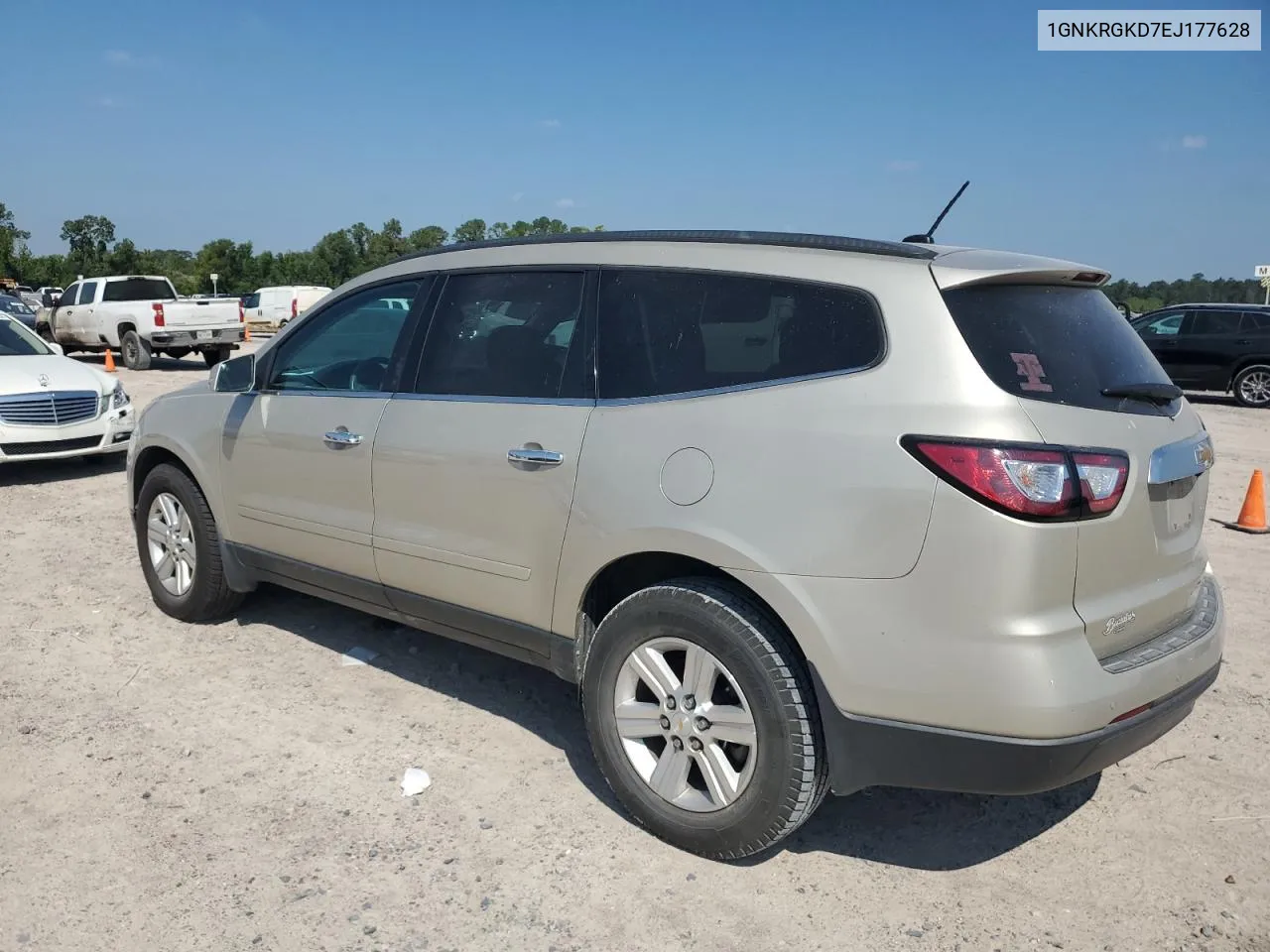 2014 Chevrolet Traverse Lt VIN: 1GNKRGKD7EJ177628 Lot: 71712664