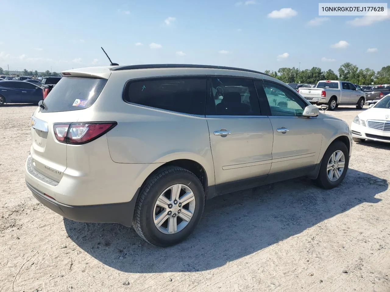 2014 Chevrolet Traverse Lt VIN: 1GNKRGKD7EJ177628 Lot: 71712664