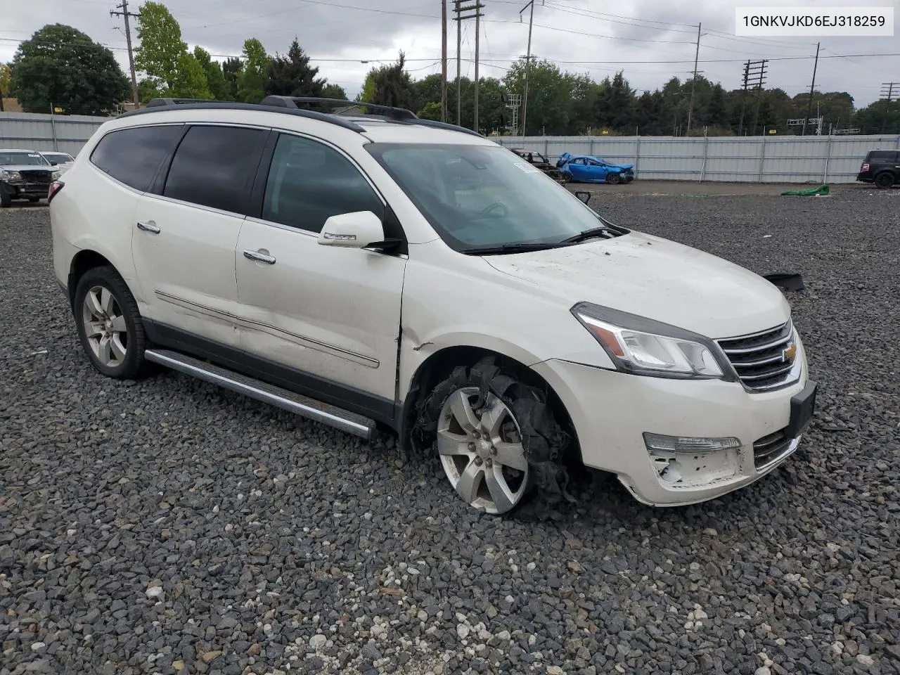 2014 Chevrolet Traverse Ltz VIN: 1GNKVJKD6EJ318259 Lot: 71889284