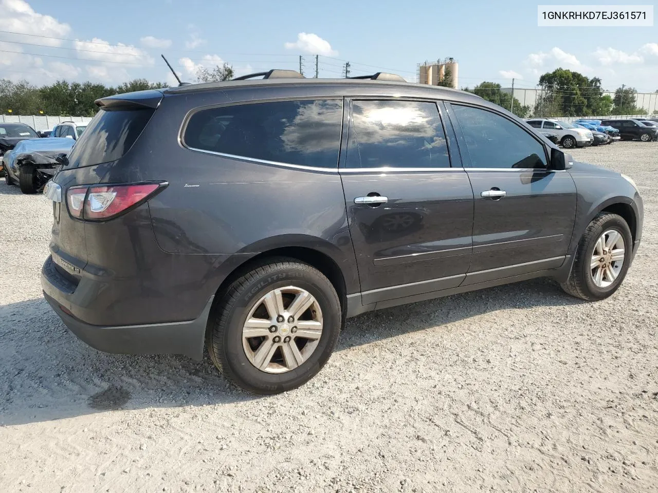 2014 Chevrolet Traverse Lt VIN: 1GNKRHKD7EJ361571 Lot: 71947394