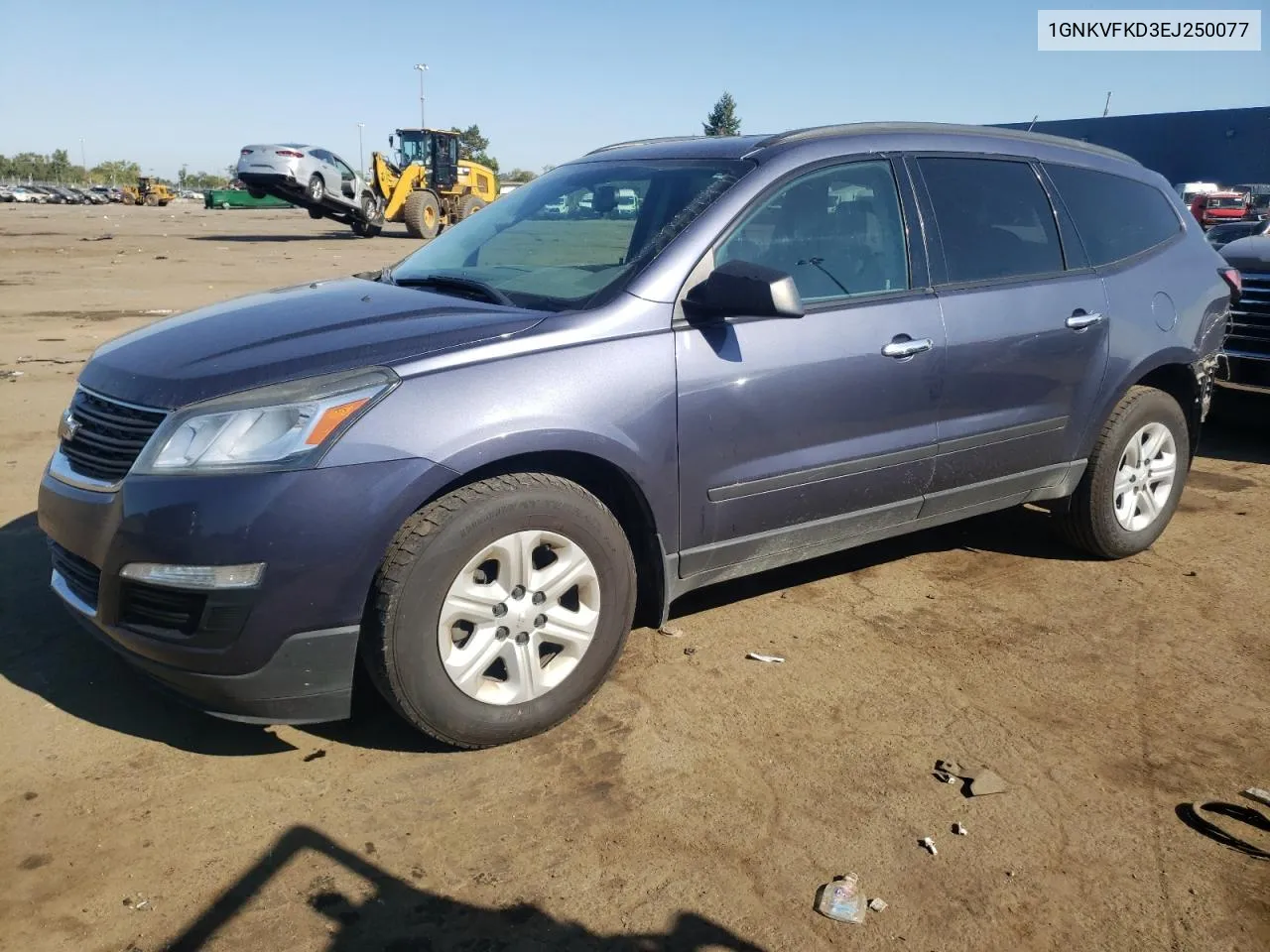 2014 Chevrolet Traverse Ls VIN: 1GNKVFKD3EJ250077 Lot: 71999284