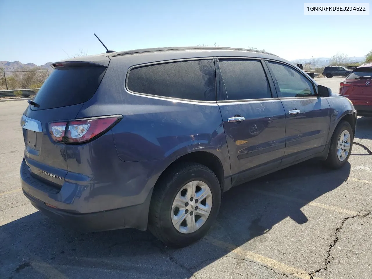 2014 Chevrolet Traverse Ls VIN: 1GNKRFKD3EJ294522 Lot: 72068504