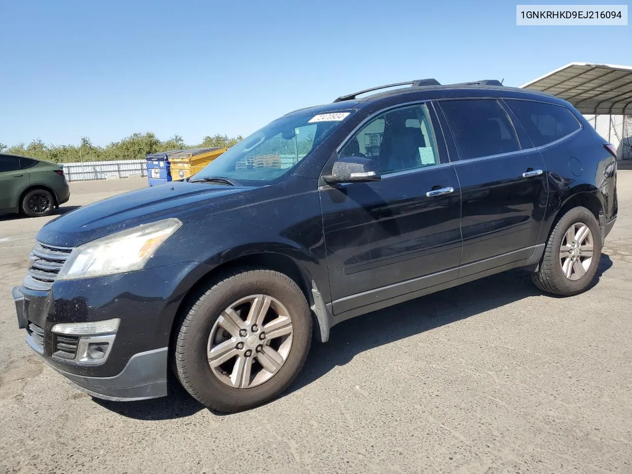 2014 Chevrolet Traverse Lt VIN: 1GNKRHKD9EJ216094 Lot: 72470934