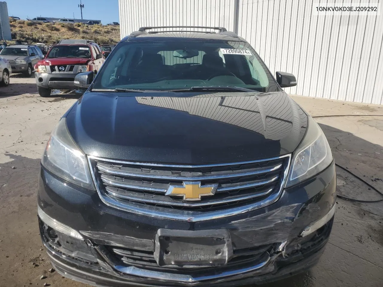 2014 Chevrolet Traverse Lt VIN: 1GNKVGKD3EJ209292 Lot: 72895874