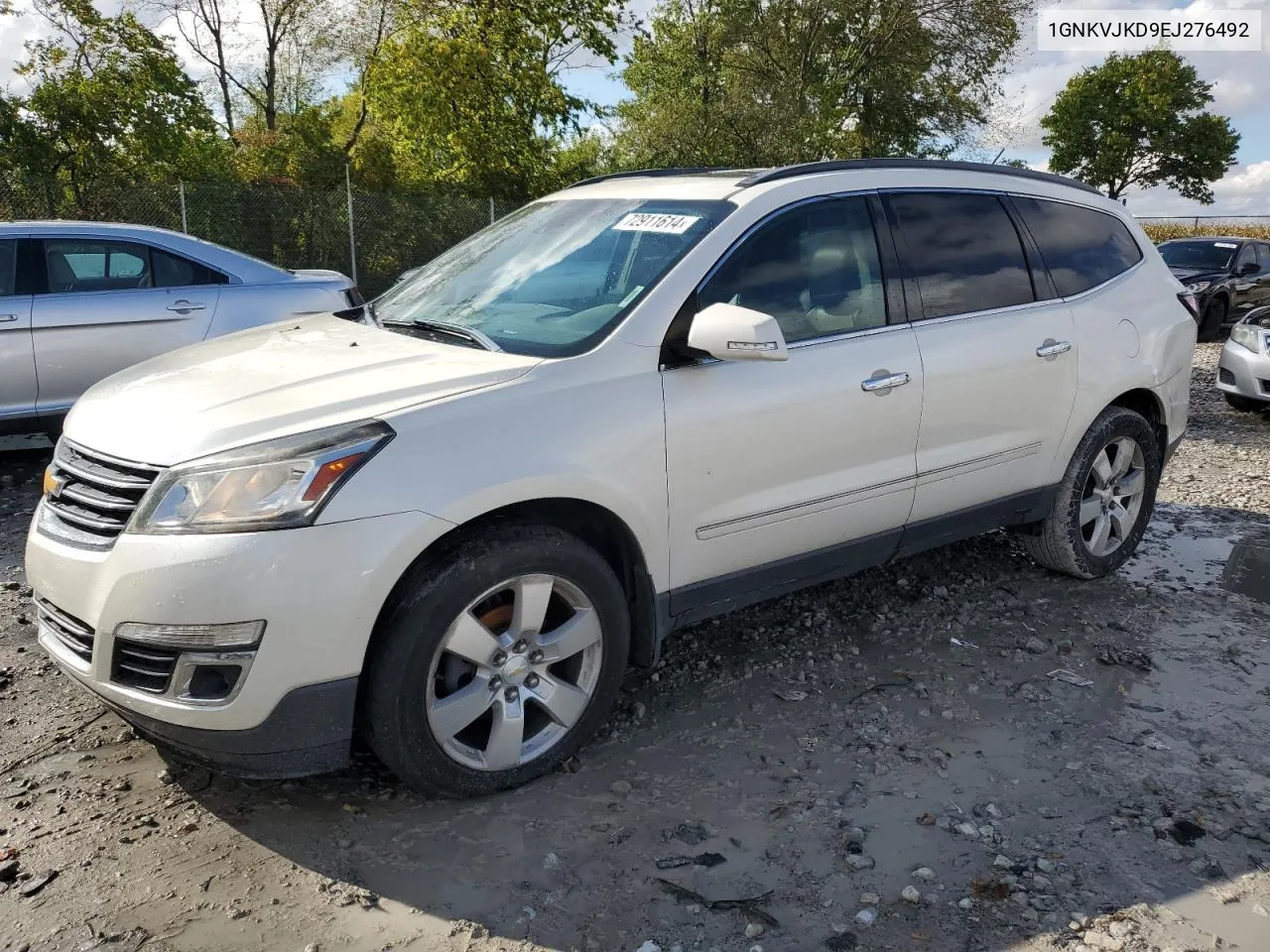 2014 Chevrolet Traverse Ltz VIN: 1GNKVJKD9EJ276492 Lot: 72911614