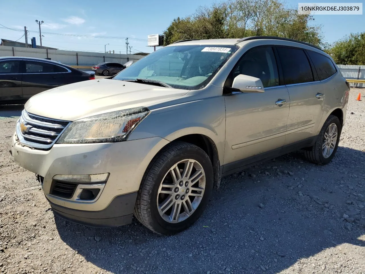 2014 Chevrolet Traverse Lt VIN: 1GNKRGKD6EJ303879 Lot: 73047834