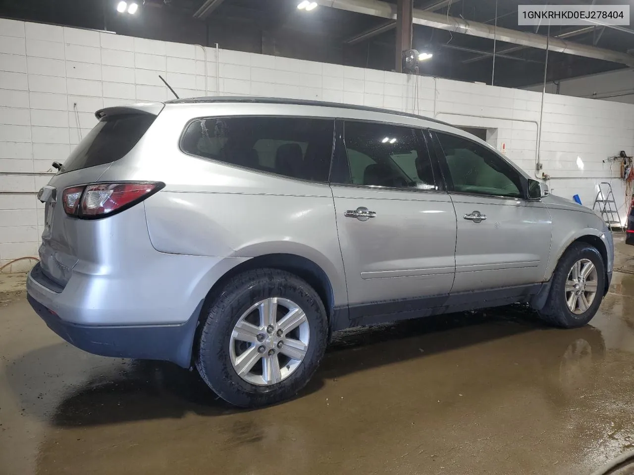 1GNKRHKD0EJ278404 2014 Chevrolet Traverse Lt