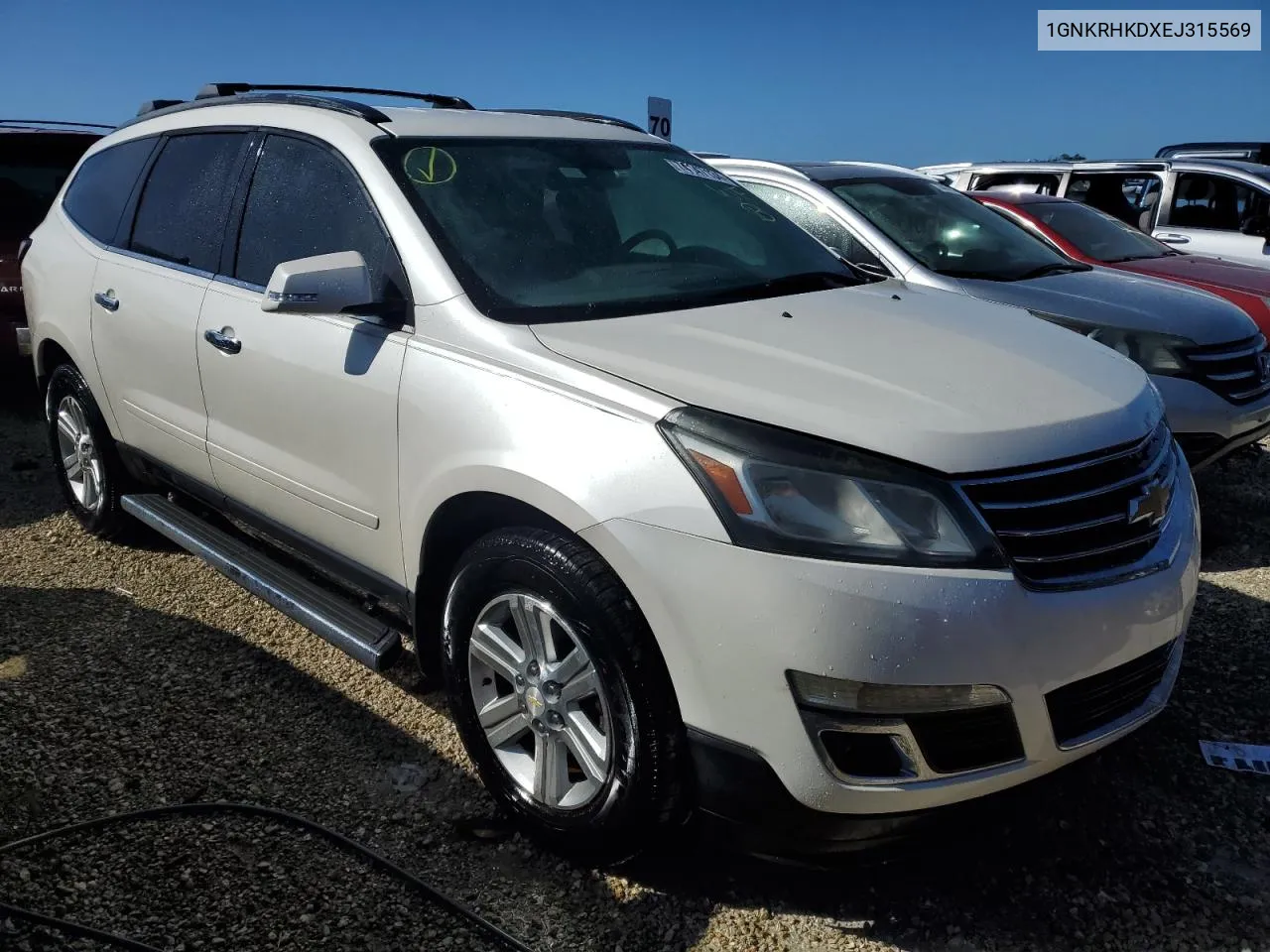 1GNKRHKDXEJ315569 2014 Chevrolet Traverse Lt