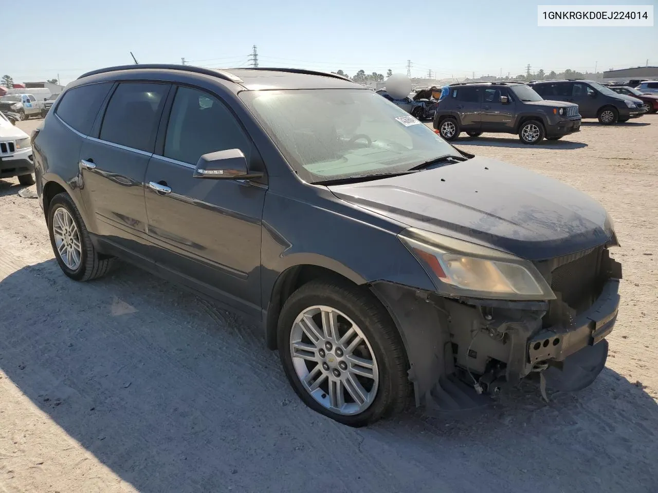 2014 Chevrolet Traverse Lt VIN: 1GNKRGKD0EJ224014 Lot: 74369684