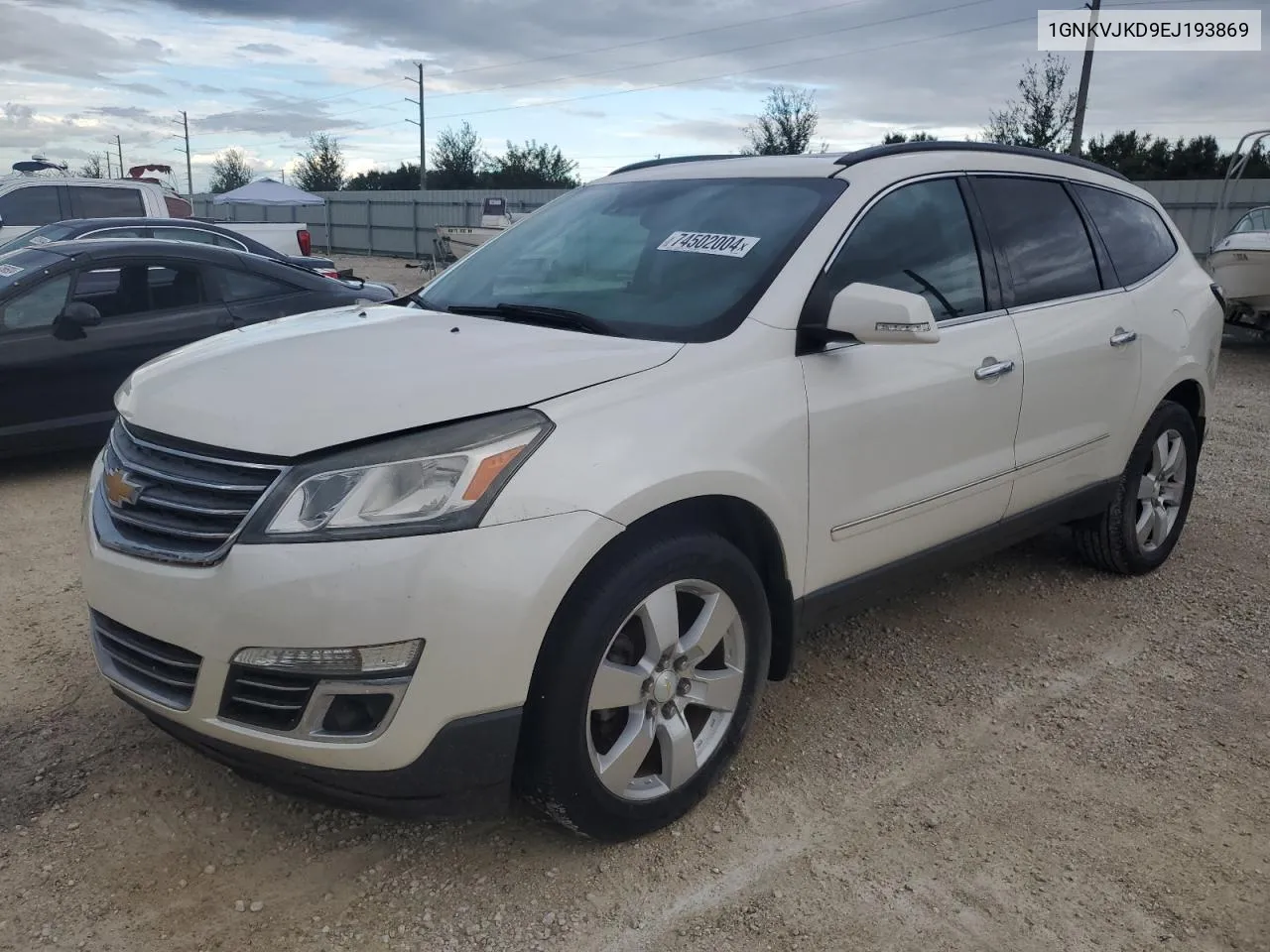 2014 Chevrolet Traverse Ltz VIN: 1GNKVJKD9EJ193869 Lot: 74502004