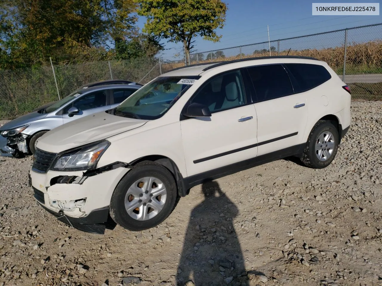 2014 Chevrolet Traverse Ls VIN: 1GNKRFED6EJ225478 Lot: 74805084