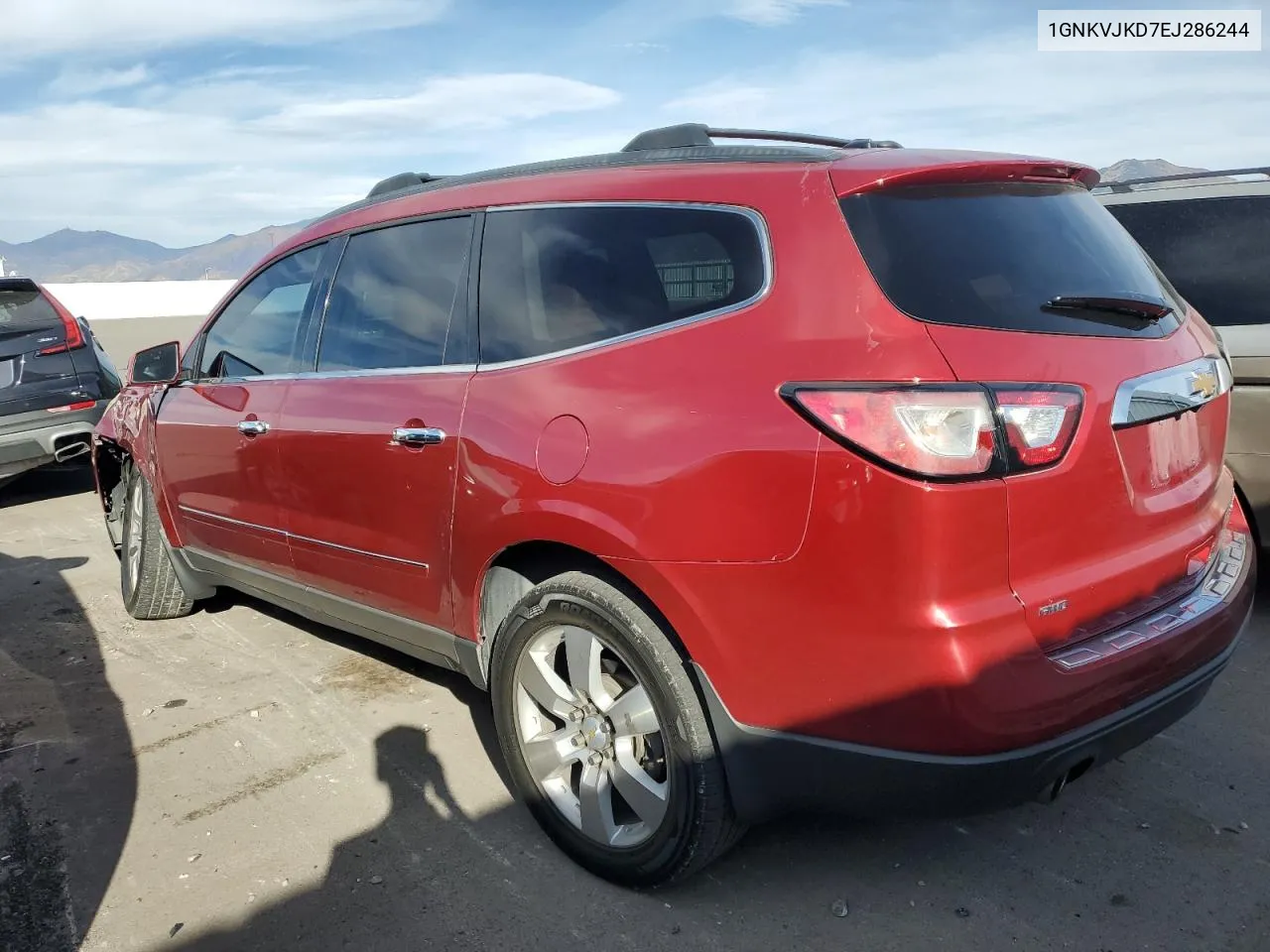 2014 Chevrolet Traverse Ltz VIN: 1GNKVJKD7EJ286244 Lot: 75249674