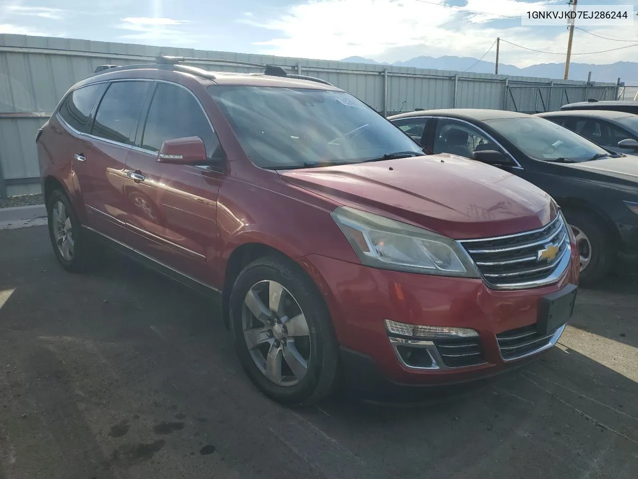 2014 Chevrolet Traverse Ltz VIN: 1GNKVJKD7EJ286244 Lot: 75249674