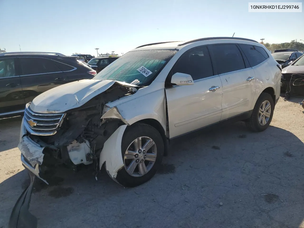 2014 Chevrolet Traverse Lt VIN: 1GNKRHKD1EJ299746 Lot: 75818414