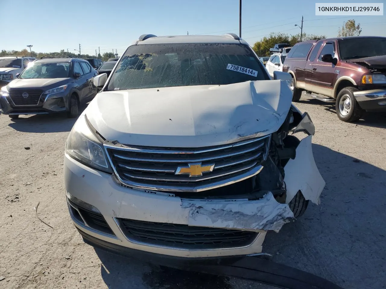 2014 Chevrolet Traverse Lt VIN: 1GNKRHKD1EJ299746 Lot: 75818414