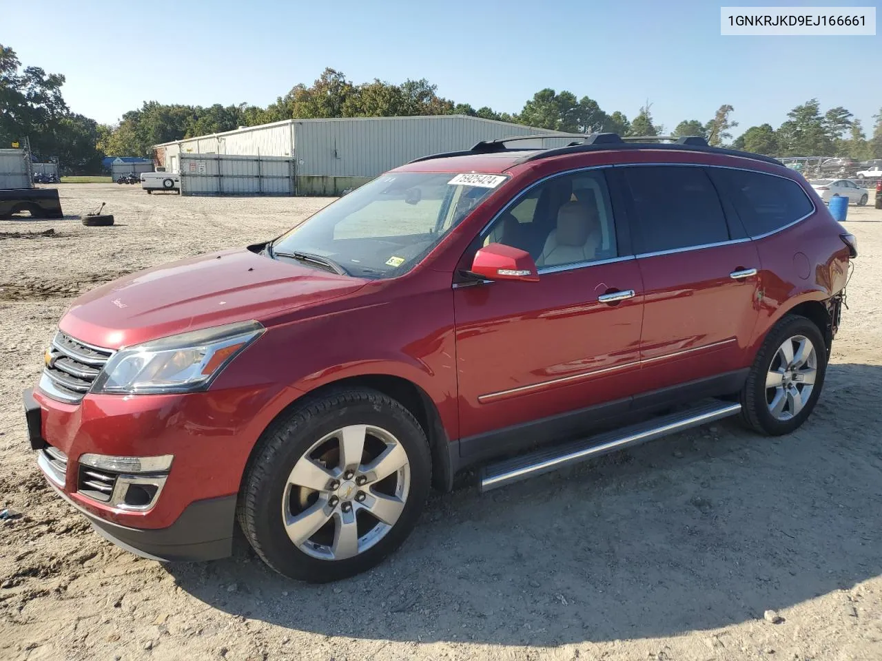 2014 Chevrolet Traverse Ltz VIN: 1GNKRJKD9EJ166661 Lot: 75925424