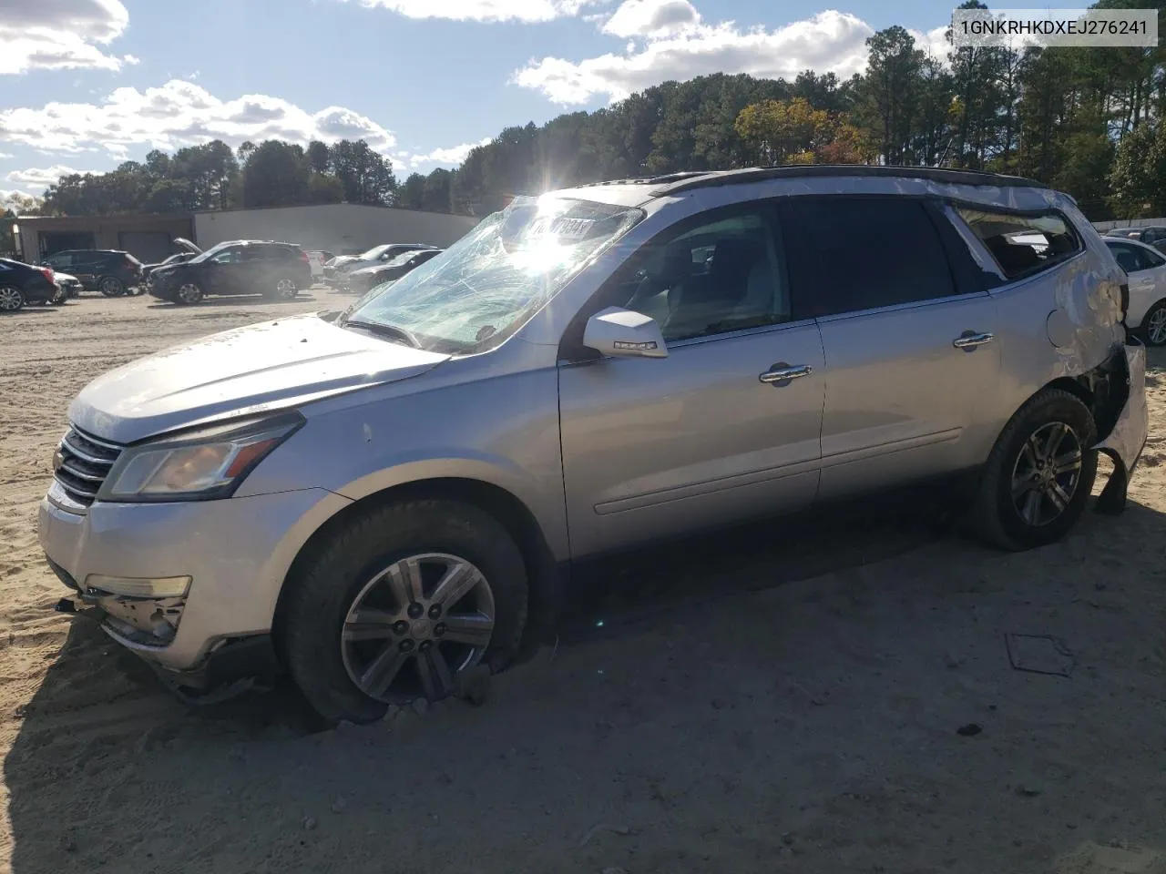 2014 Chevrolet Traverse Lt VIN: 1GNKRHKDXEJ276241 Lot: 76237934