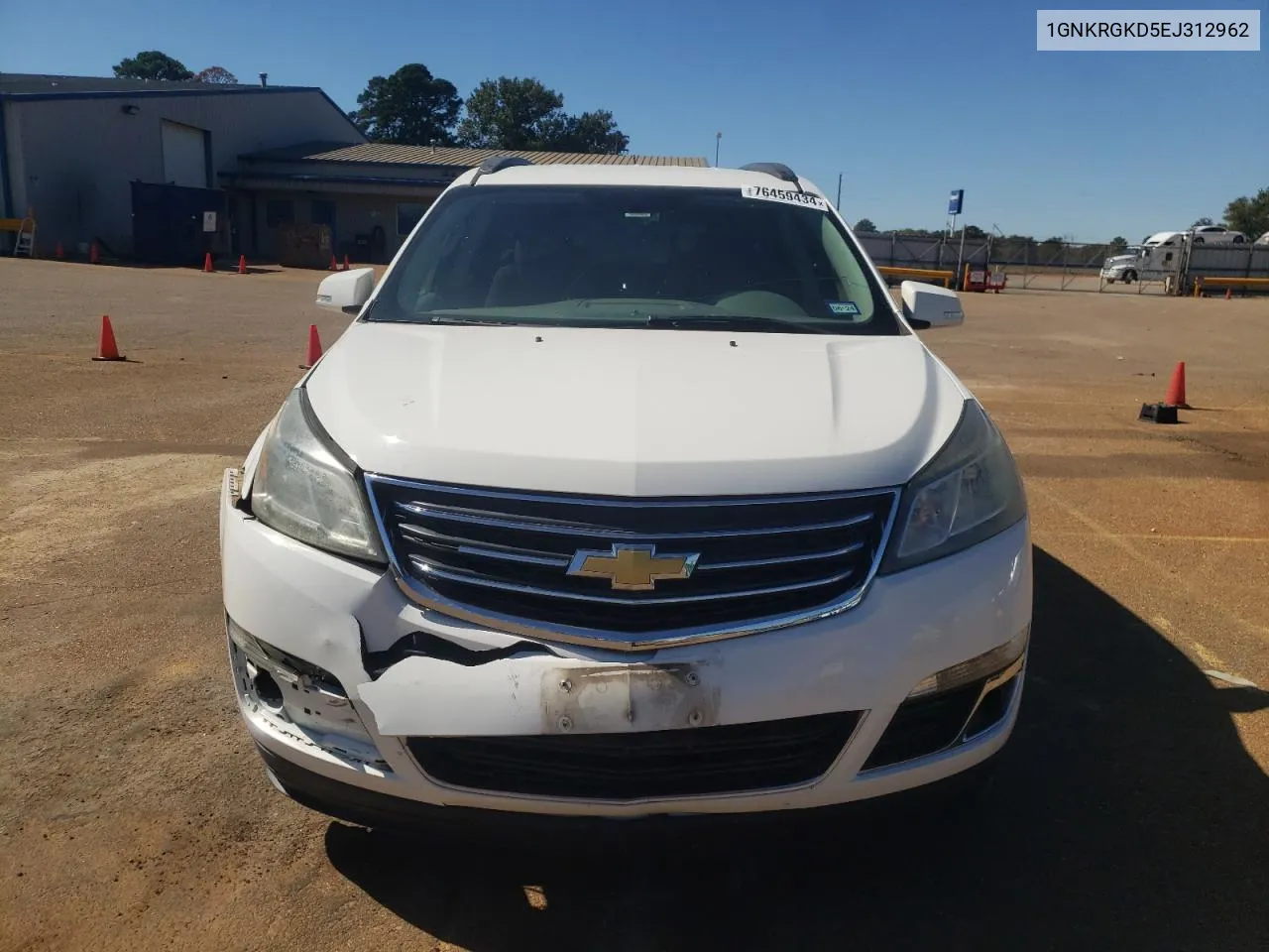 2014 Chevrolet Traverse Lt VIN: 1GNKRGKD5EJ312962 Lot: 76459434