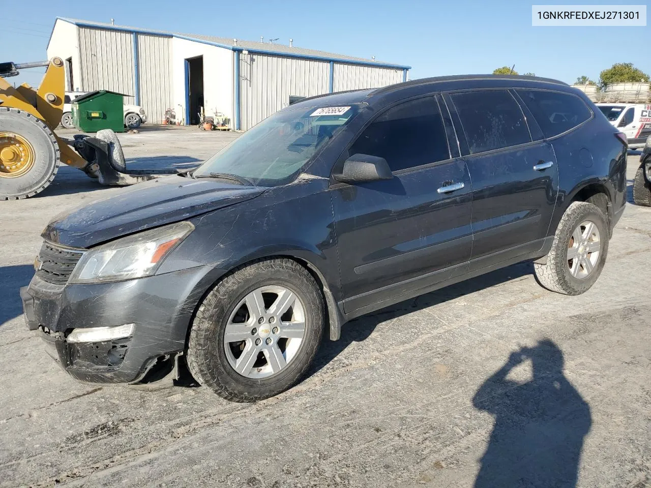 2014 Chevrolet Traverse Ls VIN: 1GNKRFEDXEJ271301 Lot: 76765654