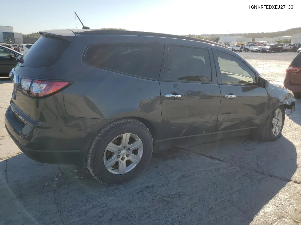 2014 Chevrolet Traverse Ls VIN: 1GNKRFEDXEJ271301 Lot: 76765654