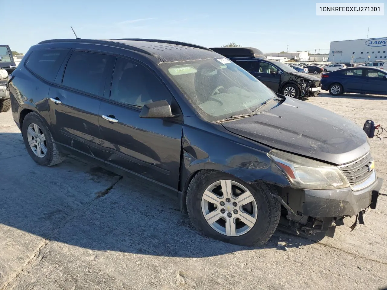 2014 Chevrolet Traverse Ls VIN: 1GNKRFEDXEJ271301 Lot: 76765654