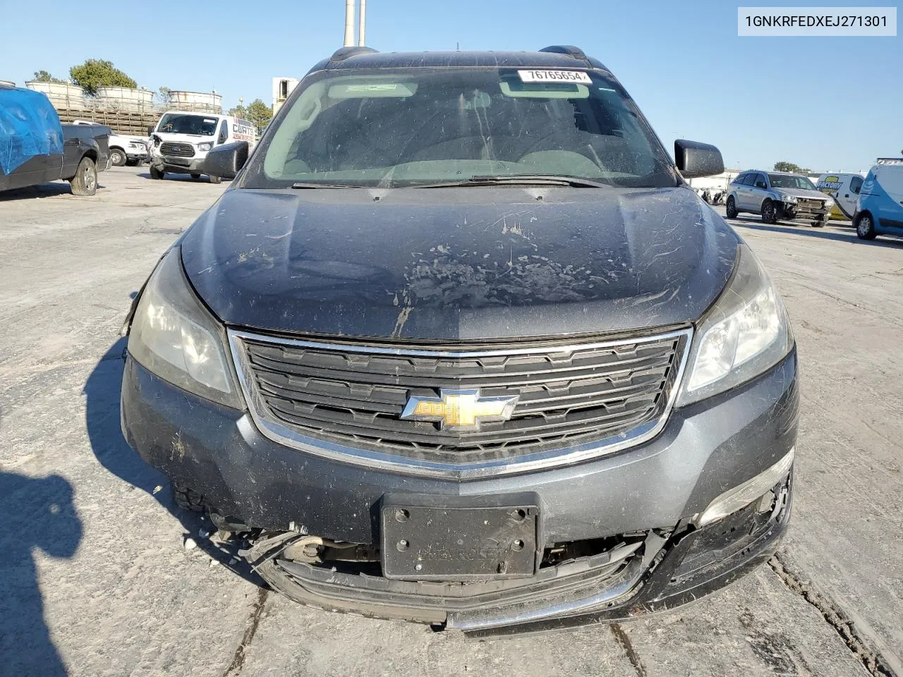 2014 Chevrolet Traverse Ls VIN: 1GNKRFEDXEJ271301 Lot: 76765654