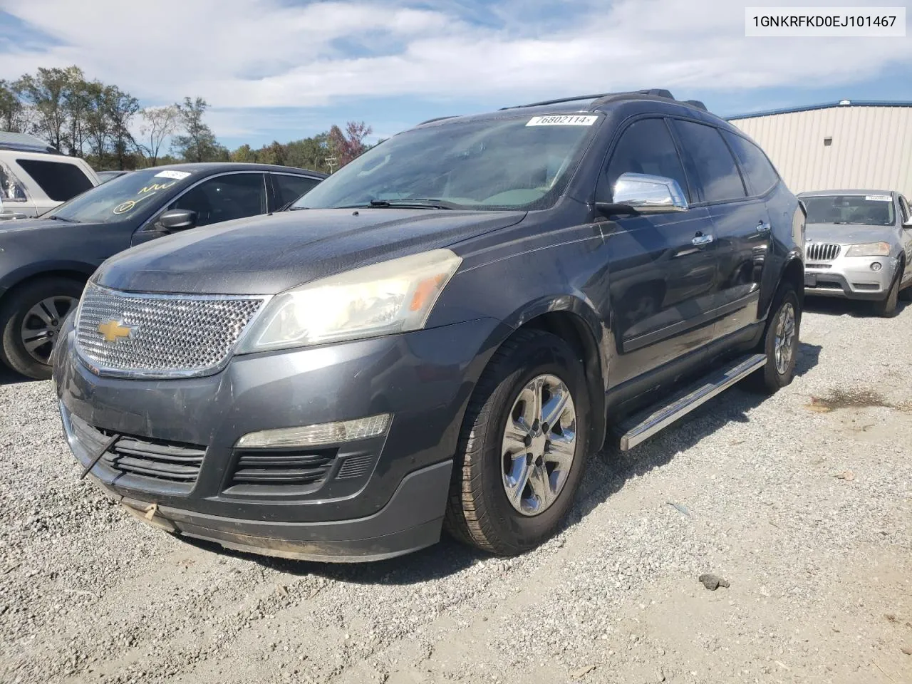 2014 Chevrolet Traverse Ls VIN: 1GNKRFKD0EJ101467 Lot: 76802114