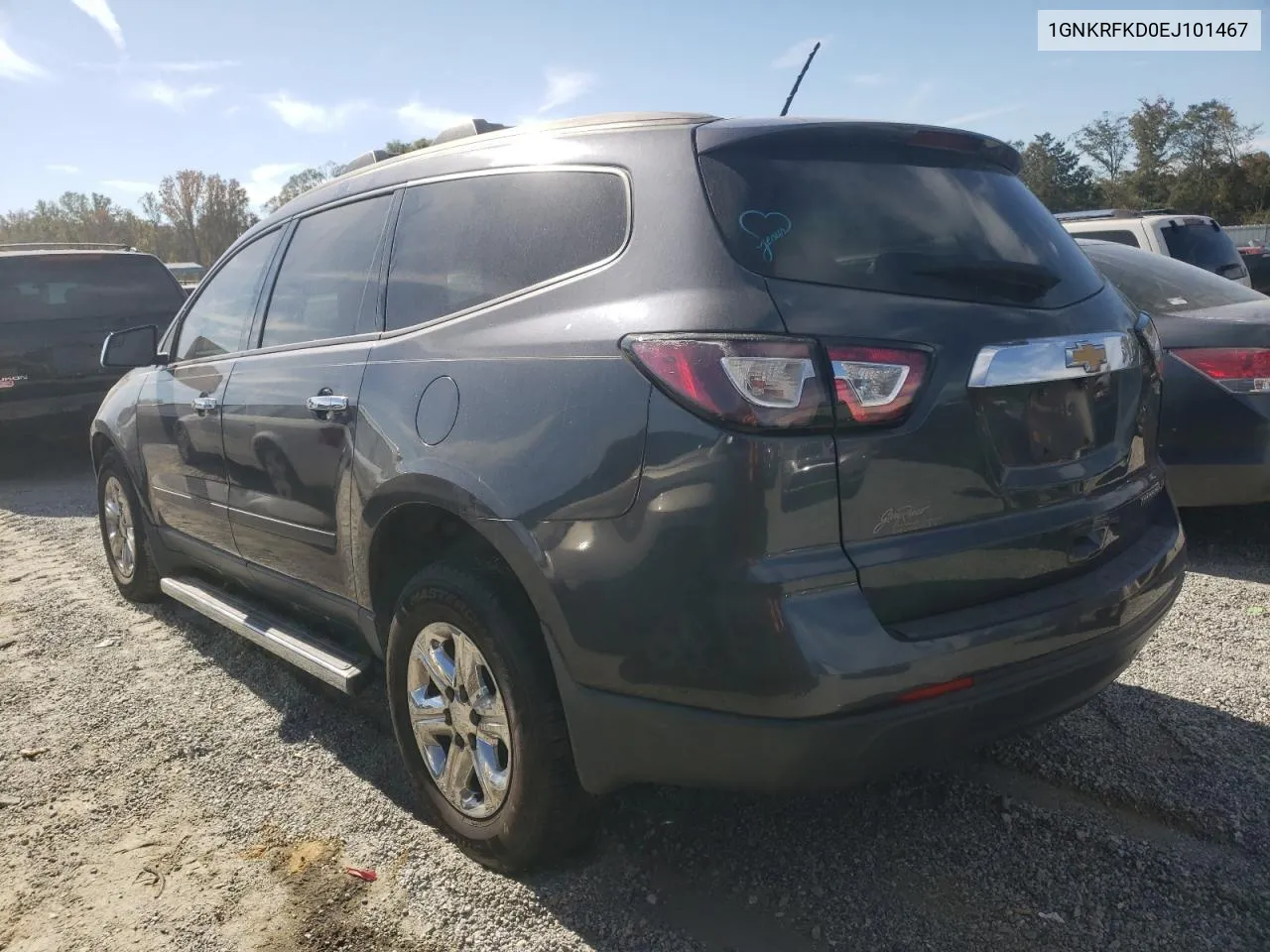 2014 Chevrolet Traverse Ls VIN: 1GNKRFKD0EJ101467 Lot: 76802114