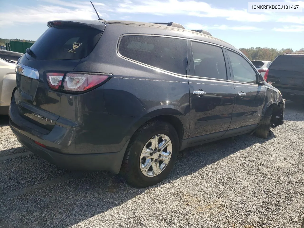 2014 Chevrolet Traverse Ls VIN: 1GNKRFKD0EJ101467 Lot: 76802114