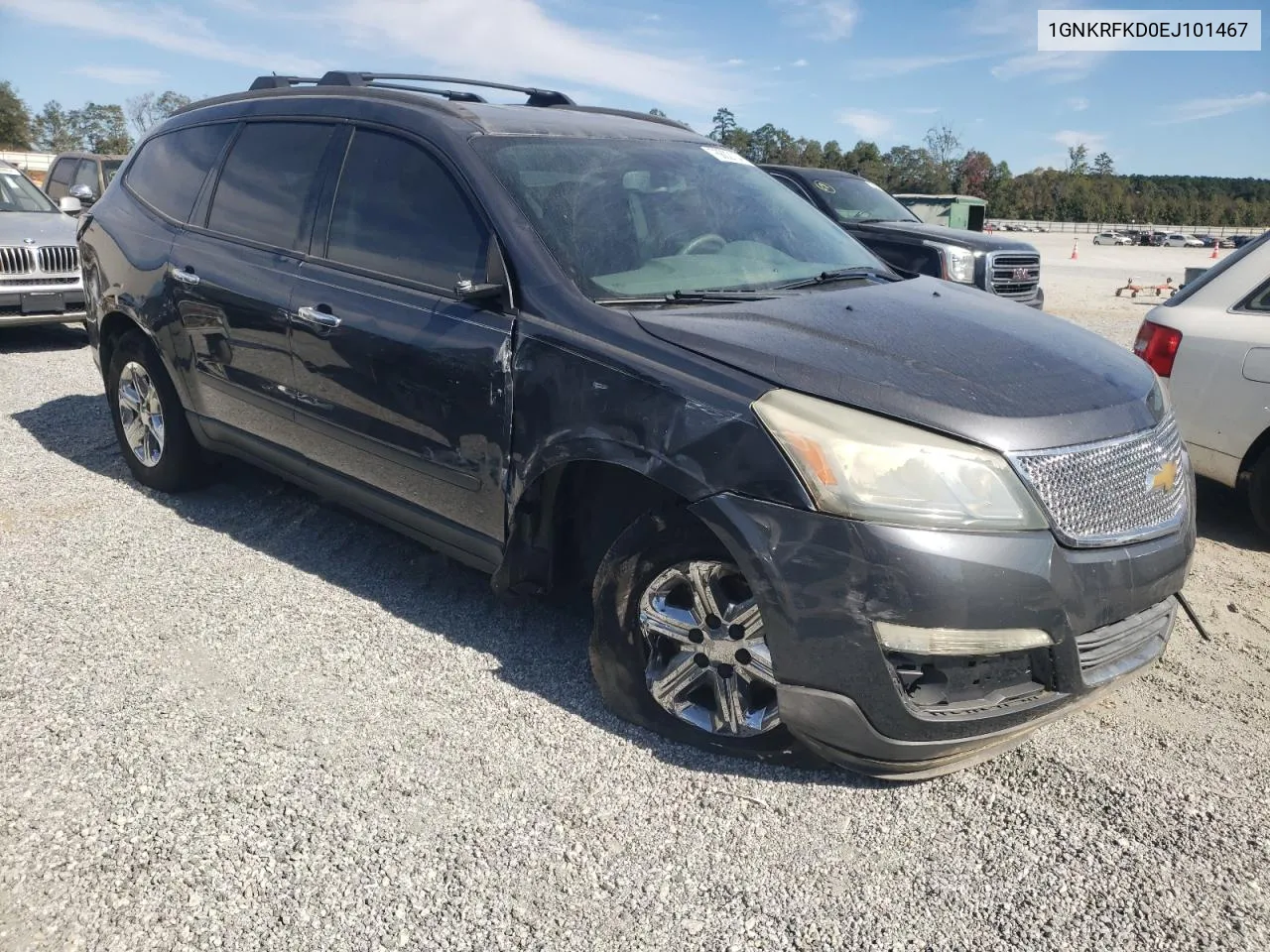 2014 Chevrolet Traverse Ls VIN: 1GNKRFKD0EJ101467 Lot: 76802114