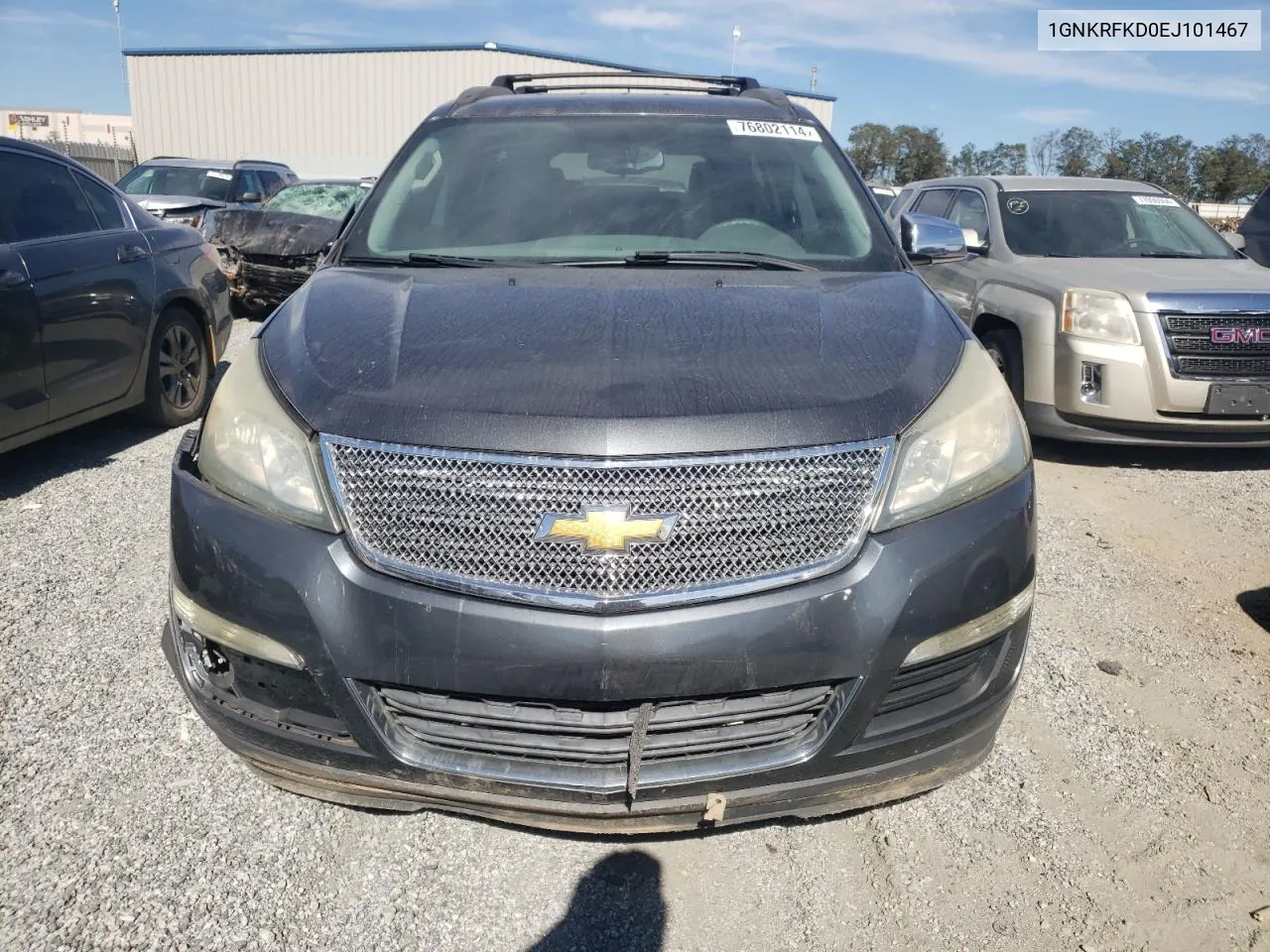 2014 Chevrolet Traverse Ls VIN: 1GNKRFKD0EJ101467 Lot: 76802114