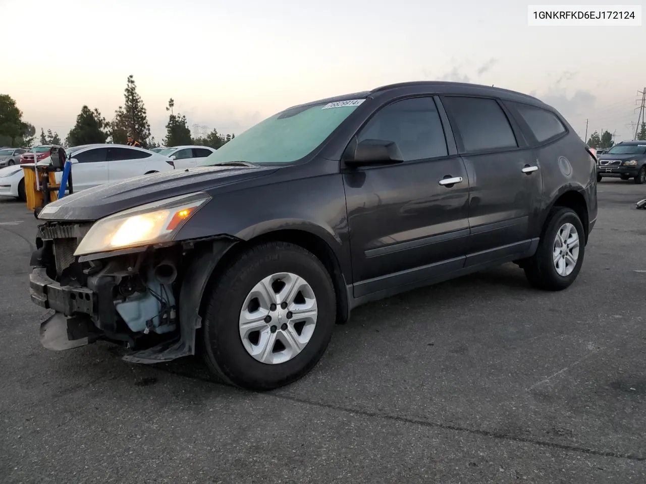 2014 Chevrolet Traverse Ls VIN: 1GNKRFKD6EJ172124 Lot: 76829914