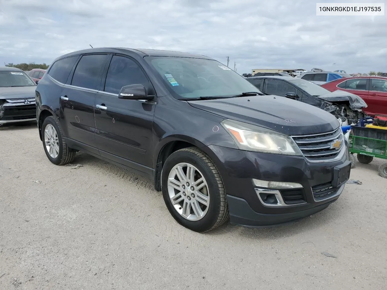 2014 Chevrolet Traverse Lt VIN: 1GNKRGKD1EJ197535 Lot: 77191454