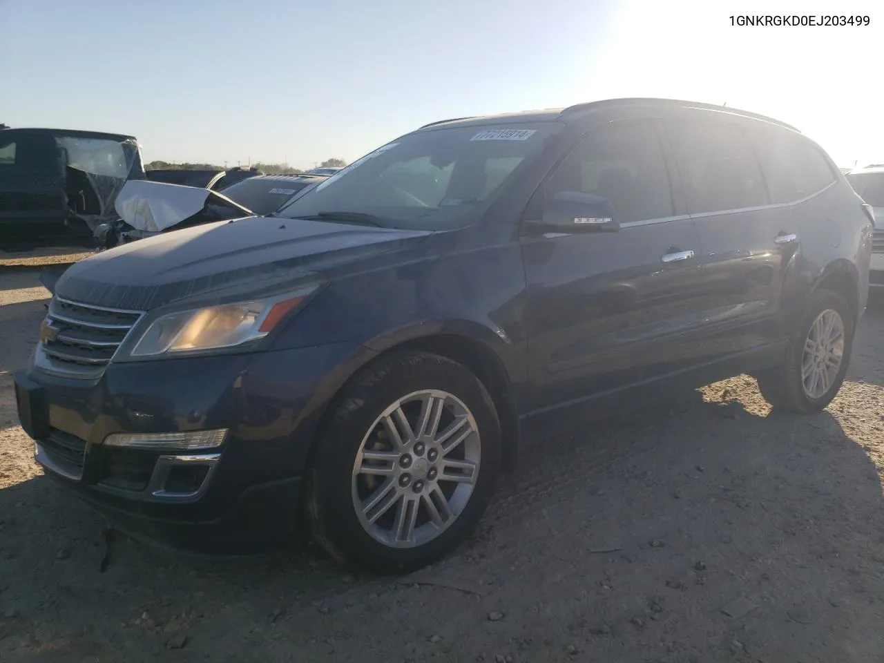 2014 Chevrolet Traverse Lt VIN: 1GNKRGKD0EJ203499 Lot: 77215914