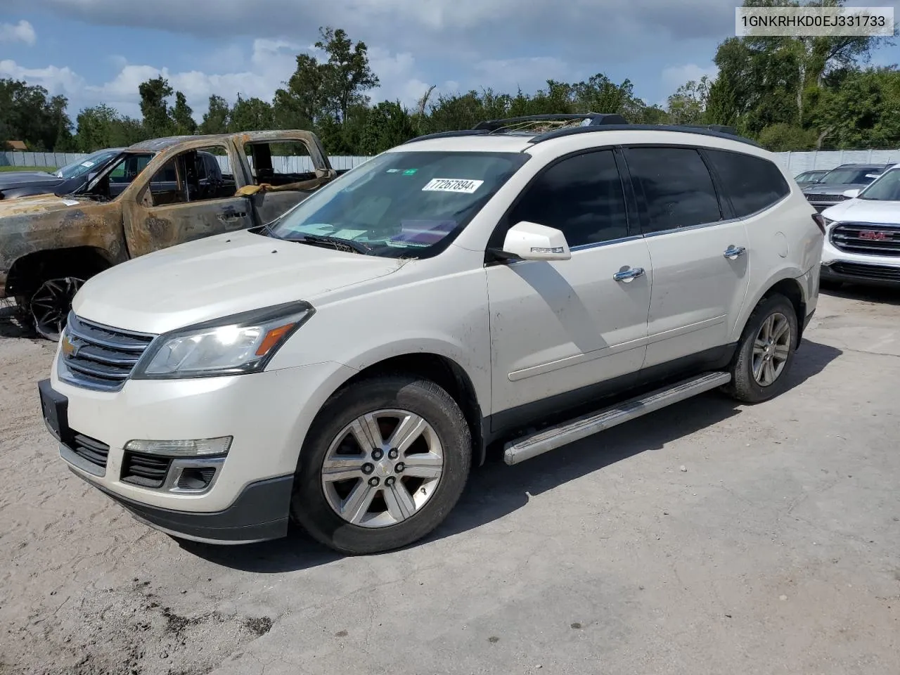 2014 Chevrolet Traverse Lt VIN: 1GNKRHKD0EJ331733 Lot: 77267894