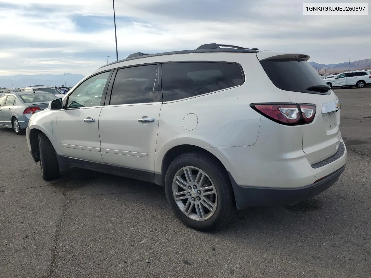 2014 Chevrolet Traverse Lt VIN: 1GNKRGKD0EJ260897 Lot: 77426554