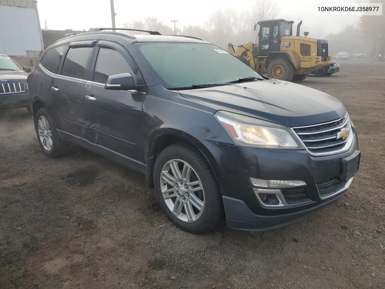 2014 Chevrolet Traverse Lt VIN: 1GNKRGKD6EJ358977 Lot: 77431794