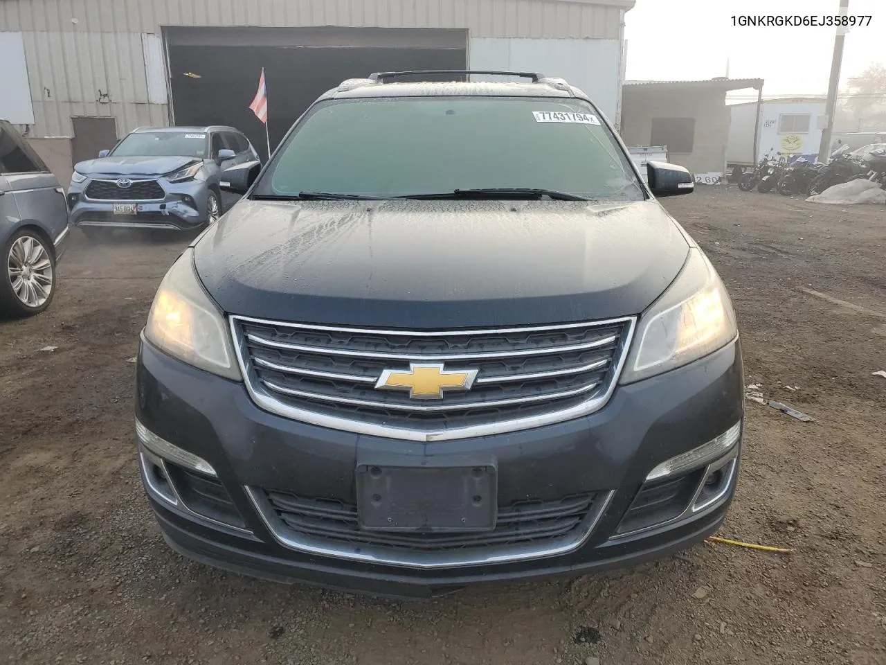 2014 Chevrolet Traverse Lt VIN: 1GNKRGKD6EJ358977 Lot: 77431794