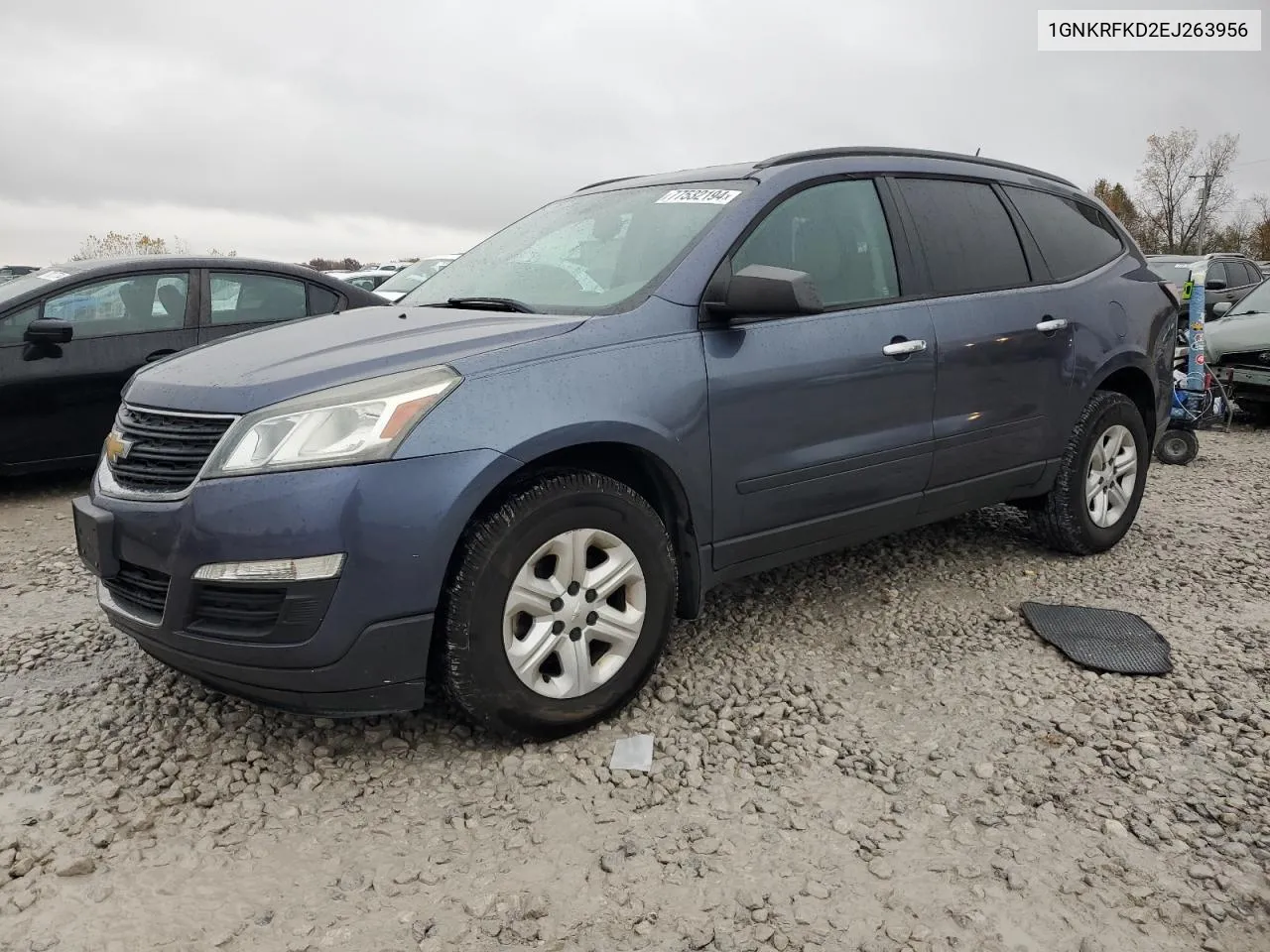 2014 Chevrolet Traverse Ls VIN: 1GNKRFKD2EJ263956 Lot: 77532194