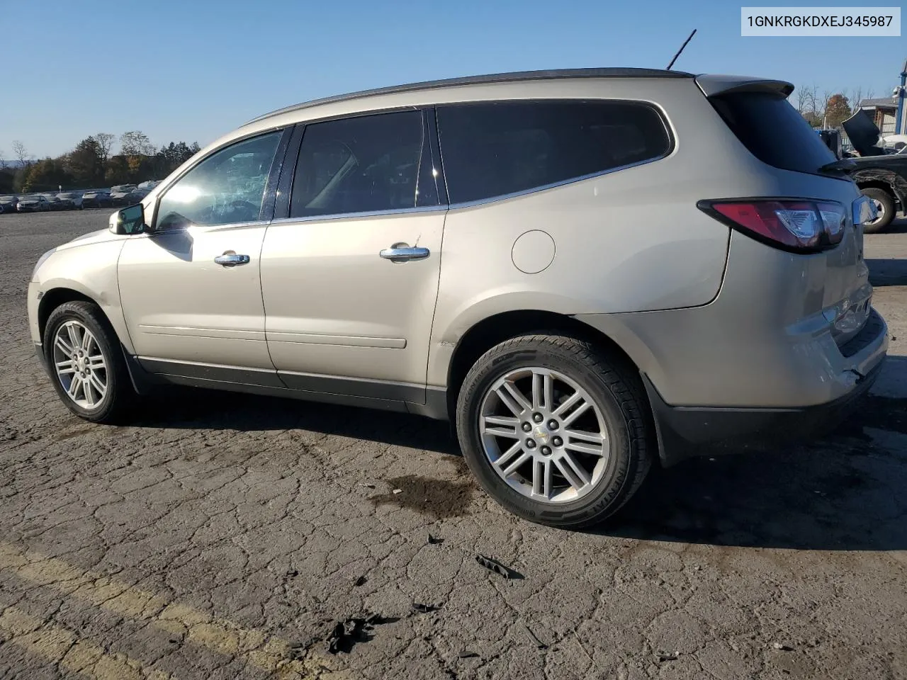 2014 Chevrolet Traverse Lt VIN: 1GNKRGKDXEJ345987 Lot: 77545934