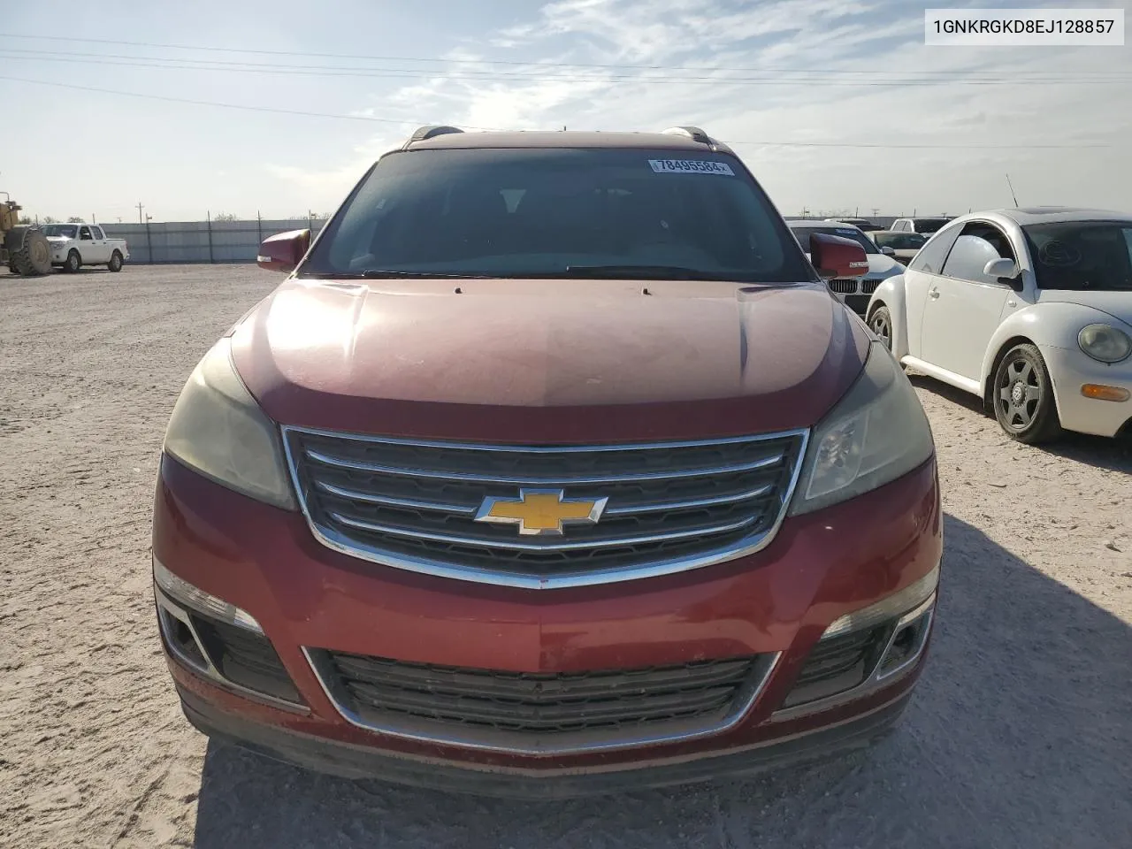 2014 Chevrolet Traverse Lt VIN: 1GNKRGKD8EJ128857 Lot: 78495584