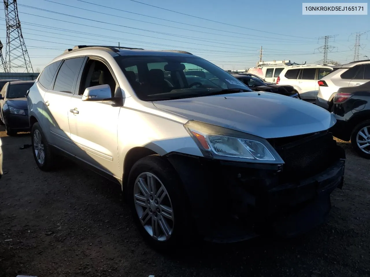 2014 Chevrolet Traverse Lt VIN: 1GNKRGKD5EJ165171 Lot: 78715054