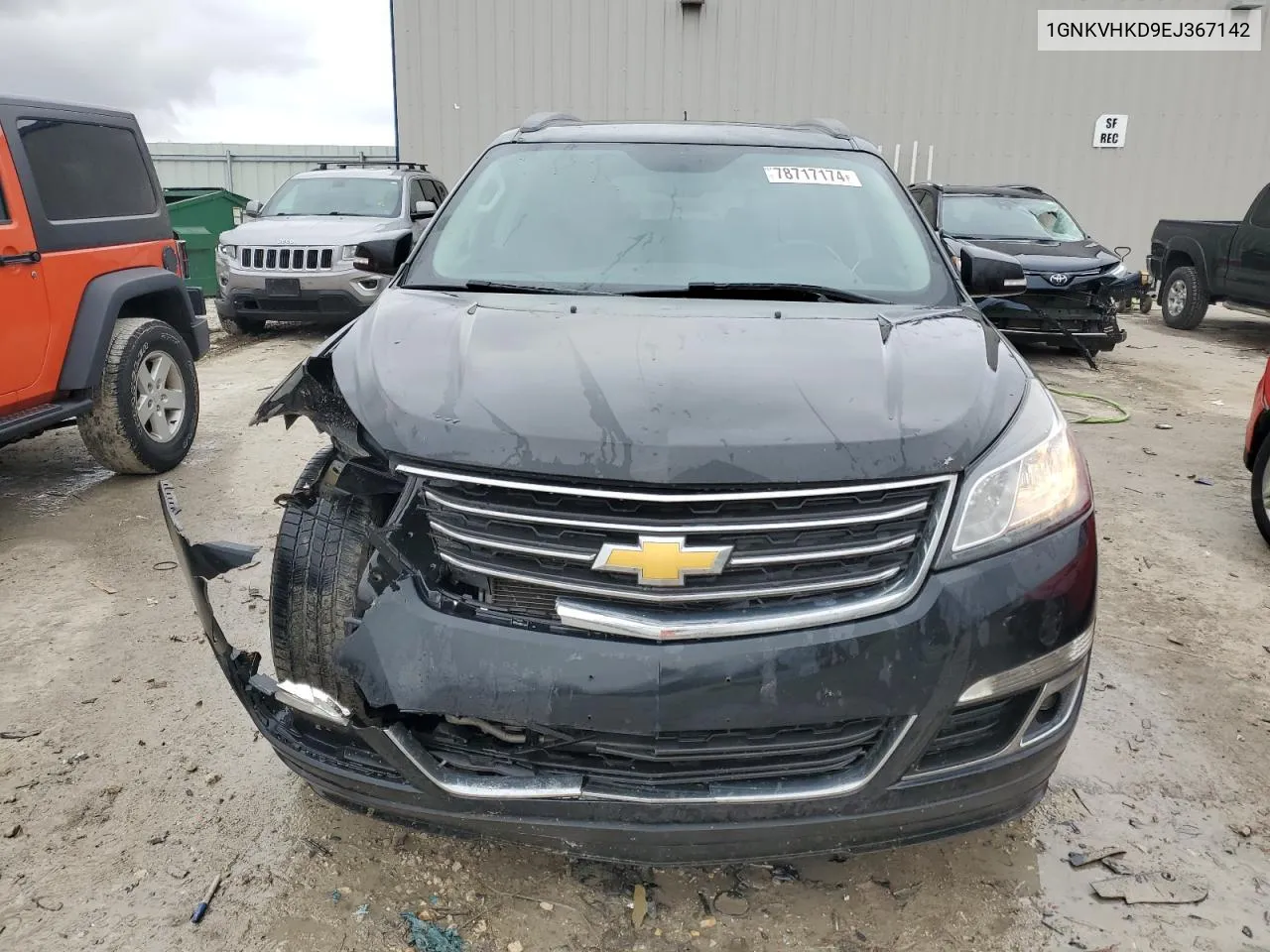 2014 Chevrolet Traverse Lt VIN: 1GNKVHKD9EJ367142 Lot: 78717174