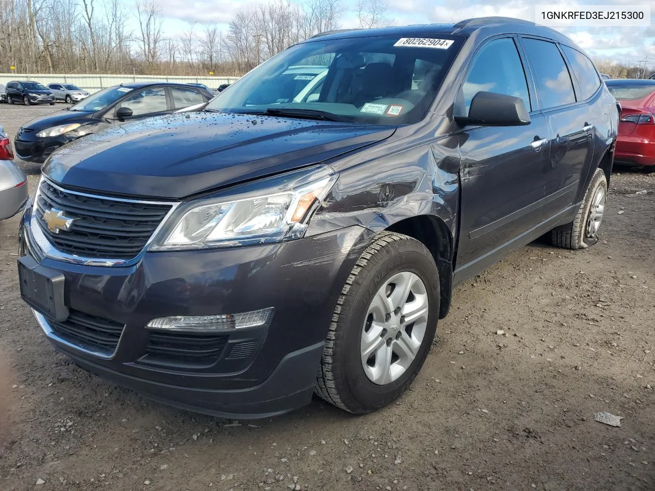 2014 Chevrolet Traverse Ls VIN: 1GNKRFED3EJ215300 Lot: 80262904