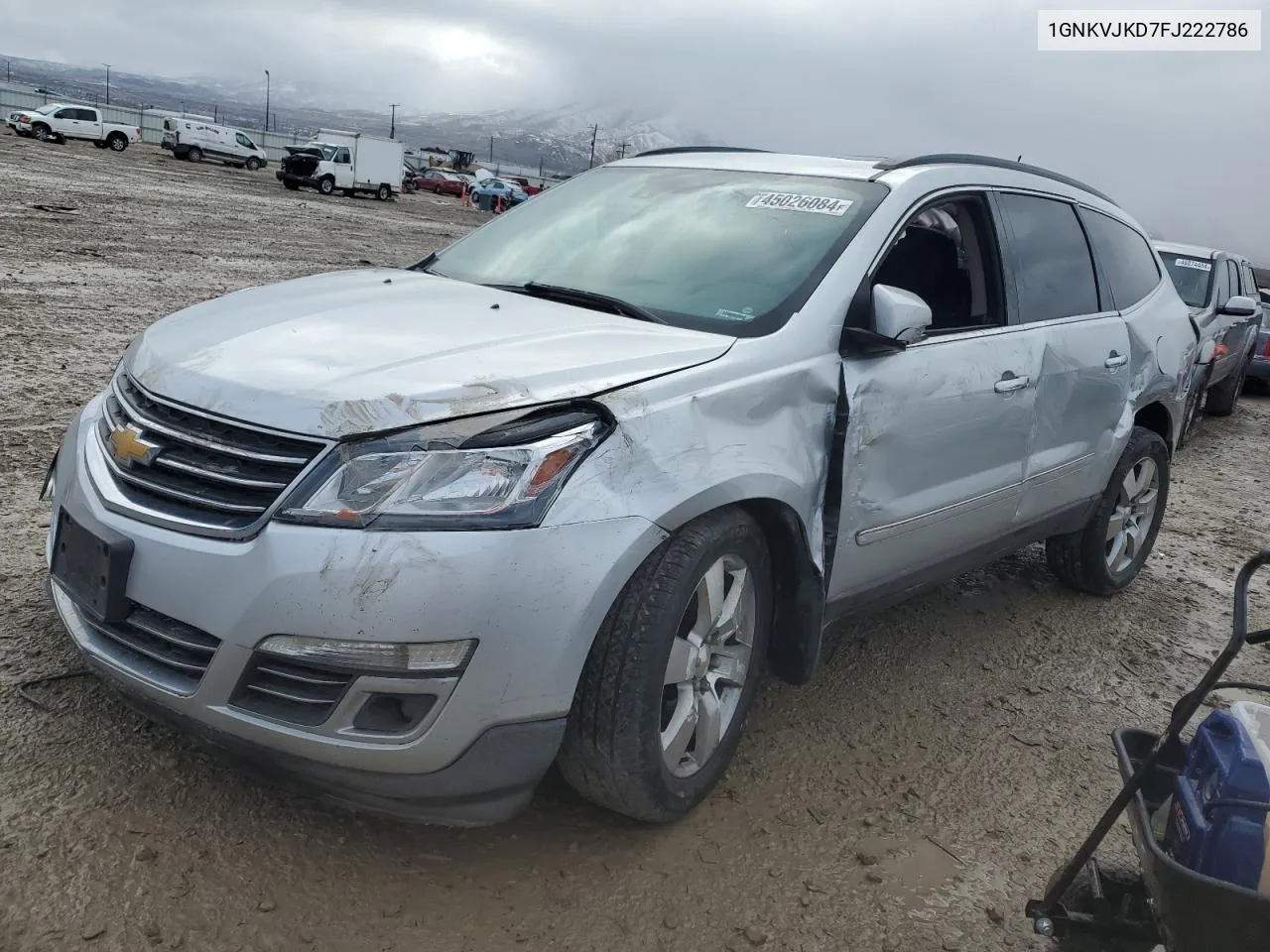 2015 Chevrolet Traverse Ltz VIN: 1GNKVJKD7FJ222786 Lot: 45026084