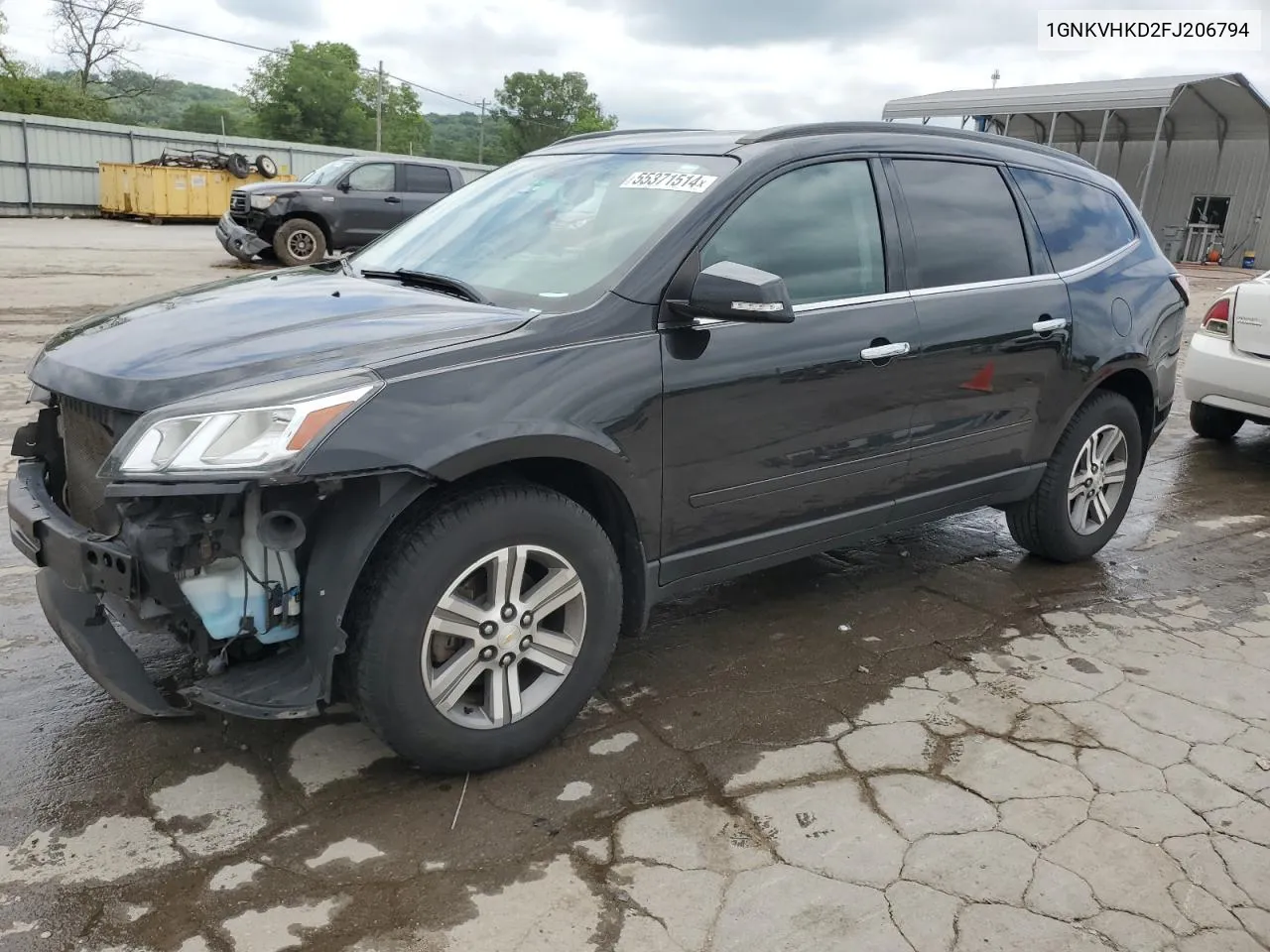 2015 Chevrolet Traverse Lt VIN: 1GNKVHKD2FJ206794 Lot: 55371514