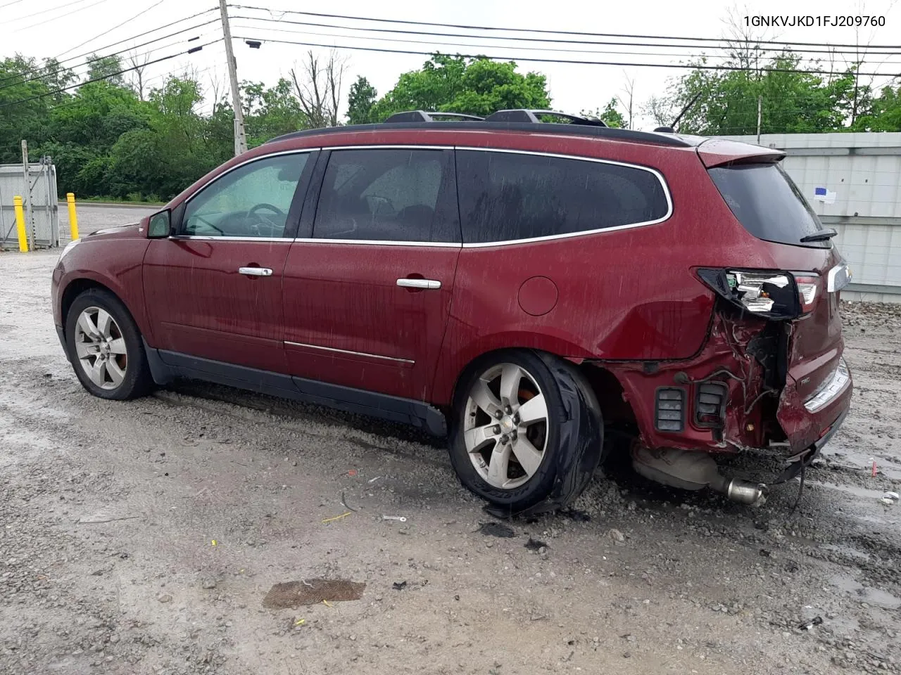 2015 Chevrolet Traverse Ltz VIN: 1GNKVJKD1FJ209760 Lot: 55394664