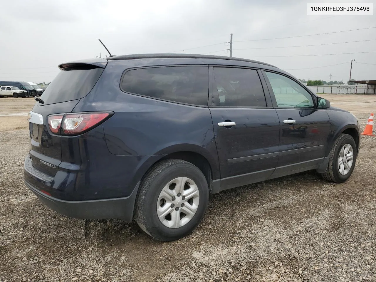 2015 Chevrolet Traverse Ls VIN: 1GNKRFED3FJ375498 Lot: 56165484